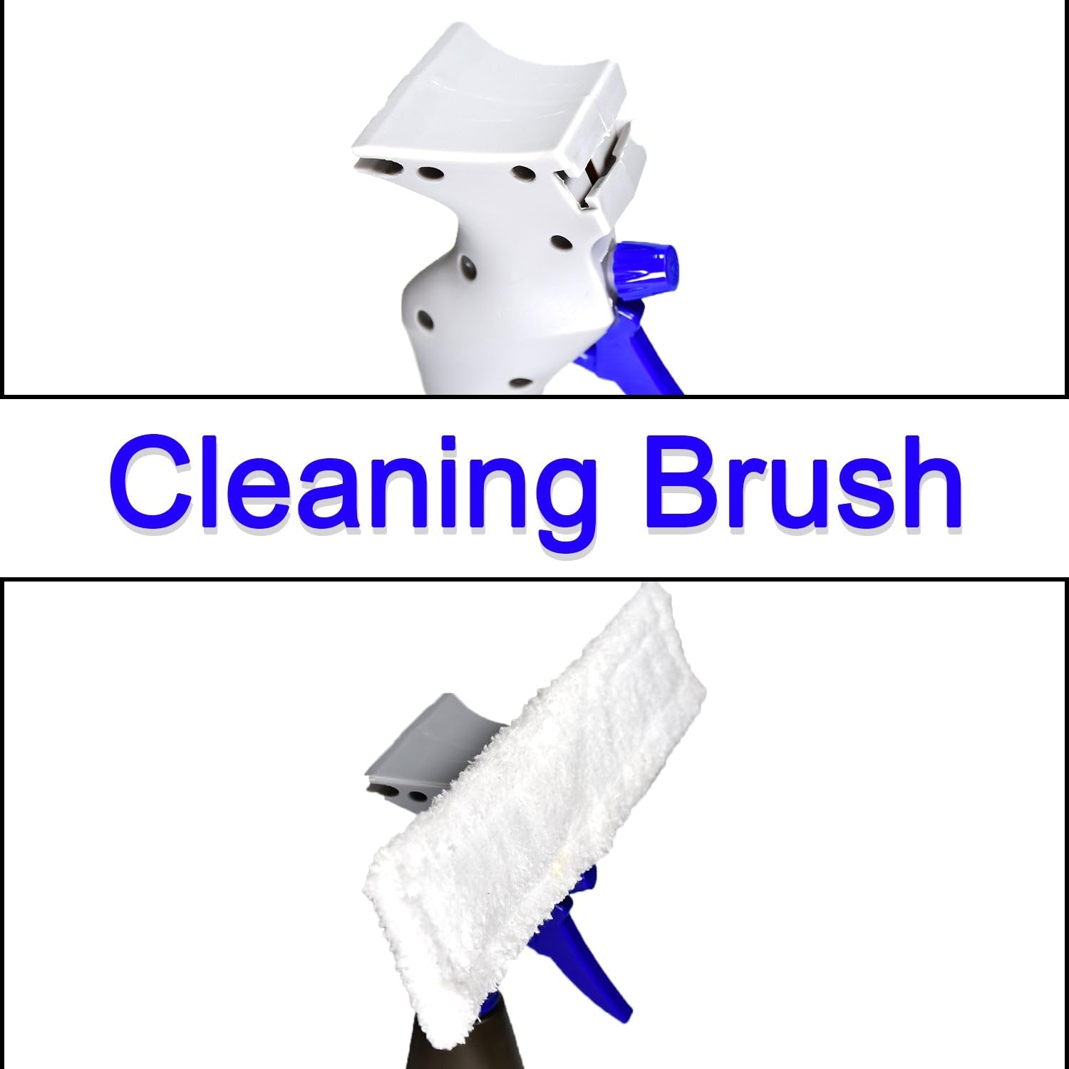 Wowli Plastic Easy Glass Cleaner 3 in 1 Spray Type Cleaning Brush, Pack of 1 2