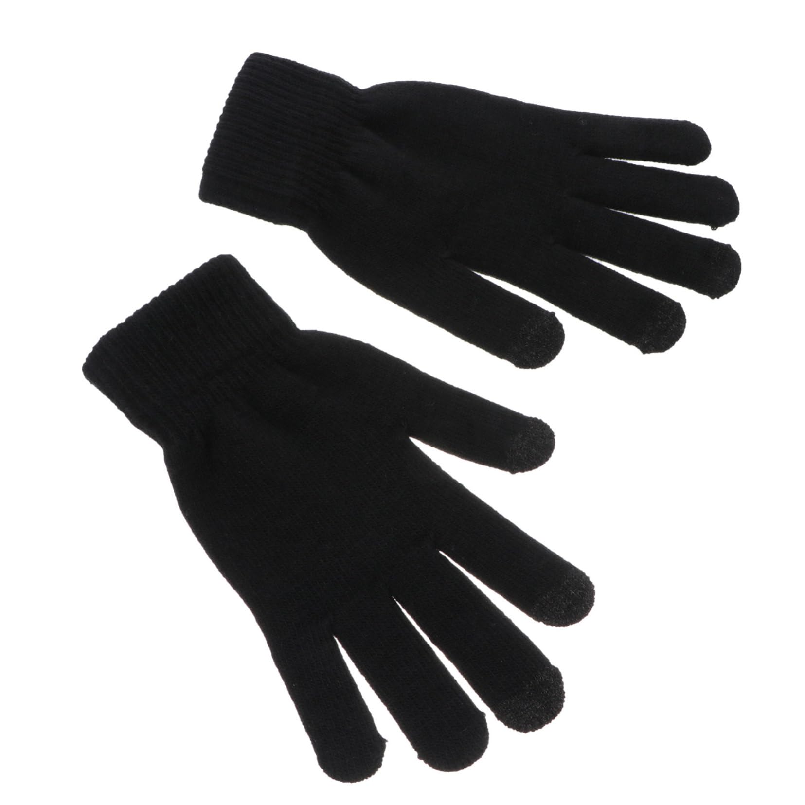 BESPORTBLE Thick Winter Riding Gloves Touch Screen Full Finger Coverage Black Satin