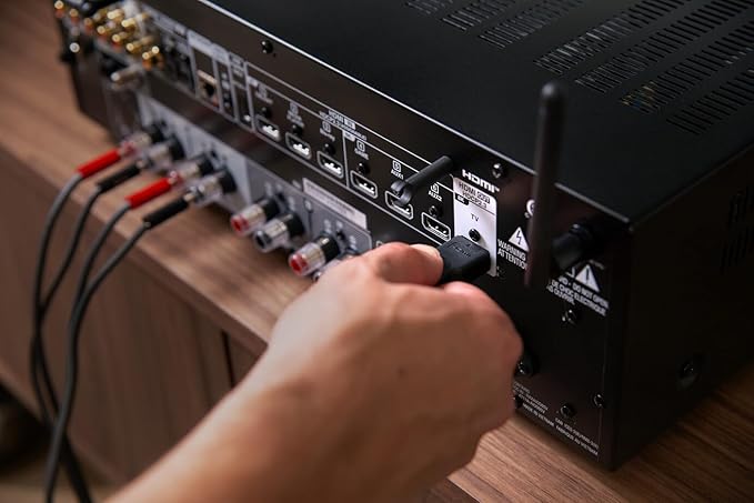 Denon Receiver DRA-900H - 2-Channel Stereo Network Receiver - 100W/Ch. Hi-Fi Amplification, Built-in HEOS, HDCP 2.3 Processing with ARC/eARC Support, Dolby Vision, HLG, Dynamic HDR