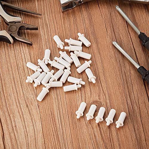 Maitys 40 Pieces Shutter Repair Pins Spring Loaded Repair Pins Replacement Repair Pins Plantation Shutter Pins For Windows, White #TOP6
