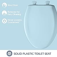 Vista 2 de Bemis Classic Colors - Asiento de inodoro de cierre lento, bisagras fáciles de limpiar y asiento de plástico duradero, fabricado en Estados Unidos