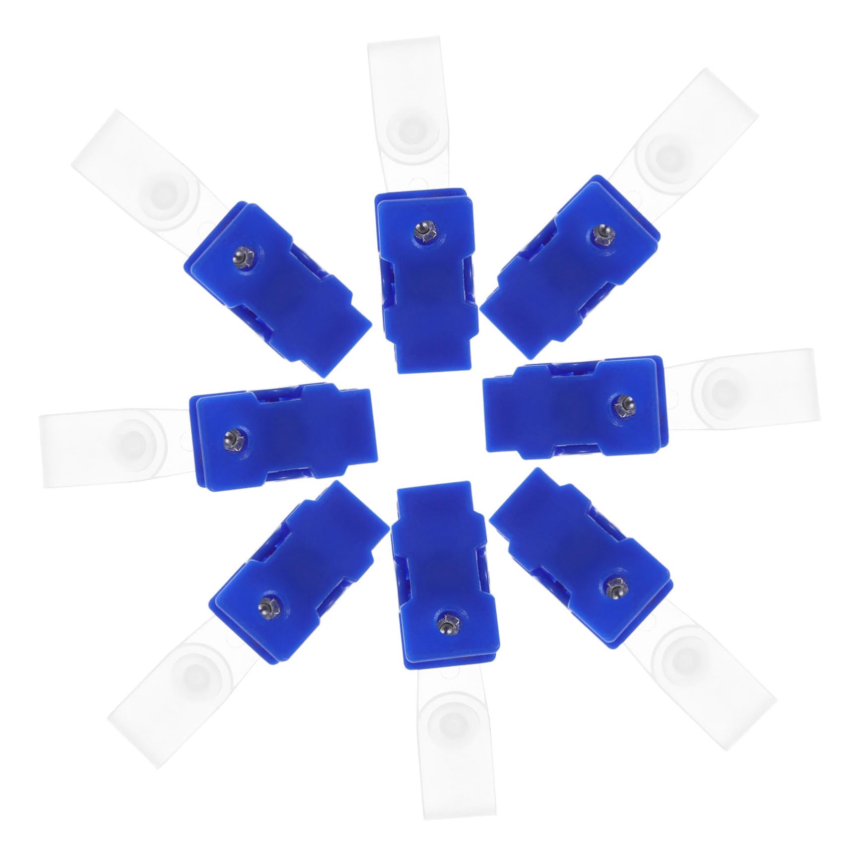 DOITOOL 5 Set Clip Per Badge Con Cinturini Trasparenti Portabadge Leggeri E Pratici Per Tesserini E Carte Identificative Facili Trasportare E Utilizzare E Conferenze 100 Pezzi * 5