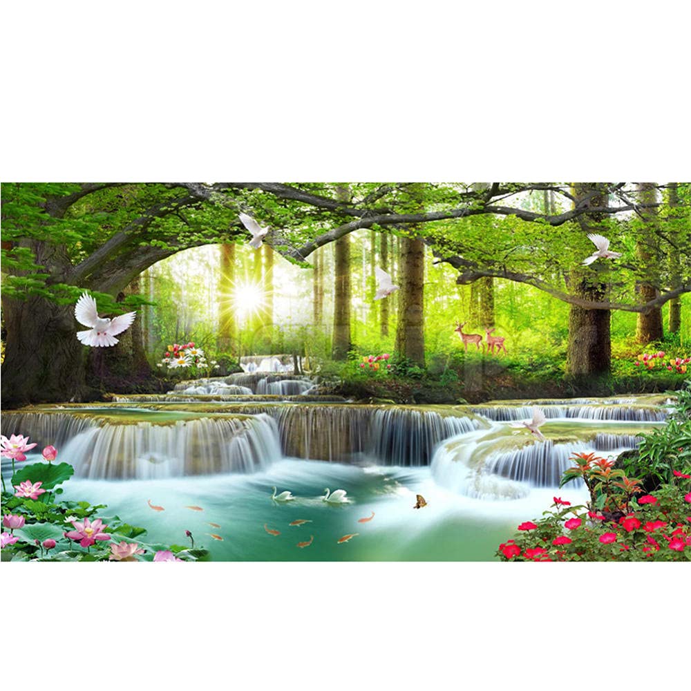 Diamond painting adultes enfant paysage grand format 40x80cm avec broderie diamant kit complet