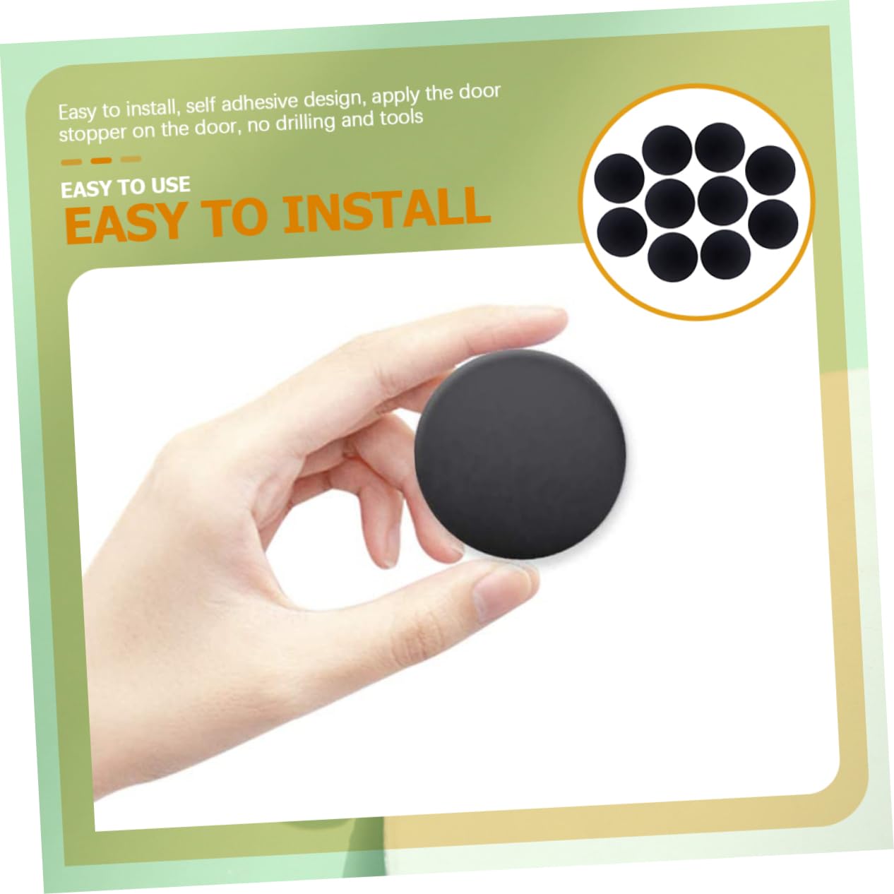 SHINEOFI 20 Piezas Pegatinas Anticolisión Tope De Puerta Manija De Puerta Tapón De Puerta Adhesivo Topes De Puerta Protector De Pared Tapón Adhesivo De Pared Tapón De Goma De