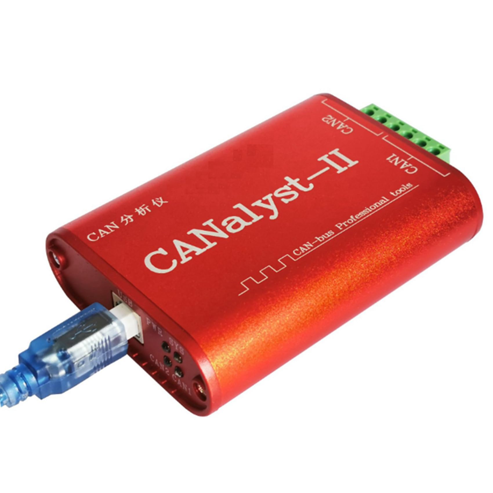 3X CAN Analyzer CANOpen J1939 Convertisseur USBCAN-2II Compatible avec ZLG USB Vers CAN USBalyst-II