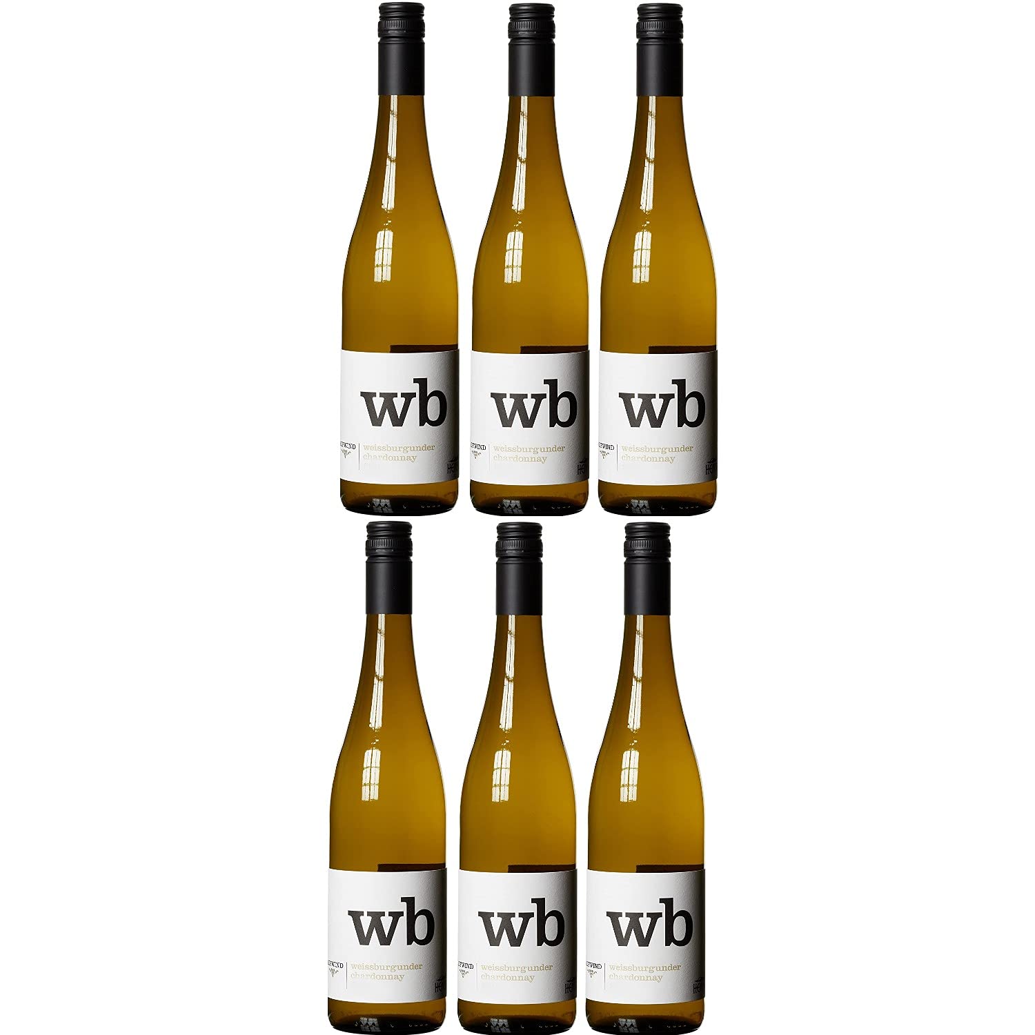 Thomas Hensel Aufwind Weißburgunder Chardonnay Weißwein Wein trocken Deutschland I Visando Paket (6 Flaschen)
