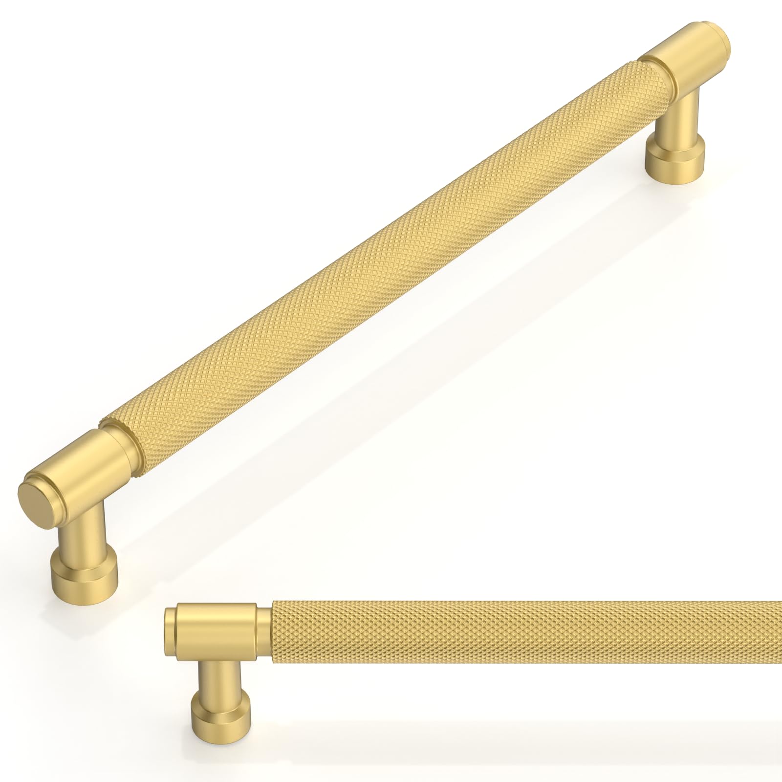 Talentedeco 10 Pack Brushed Gold Cabinet Pulls 7.5 Inch(192mm) Kitchen Cabinet Handles Cabinet Hardware for Drawer Pulls