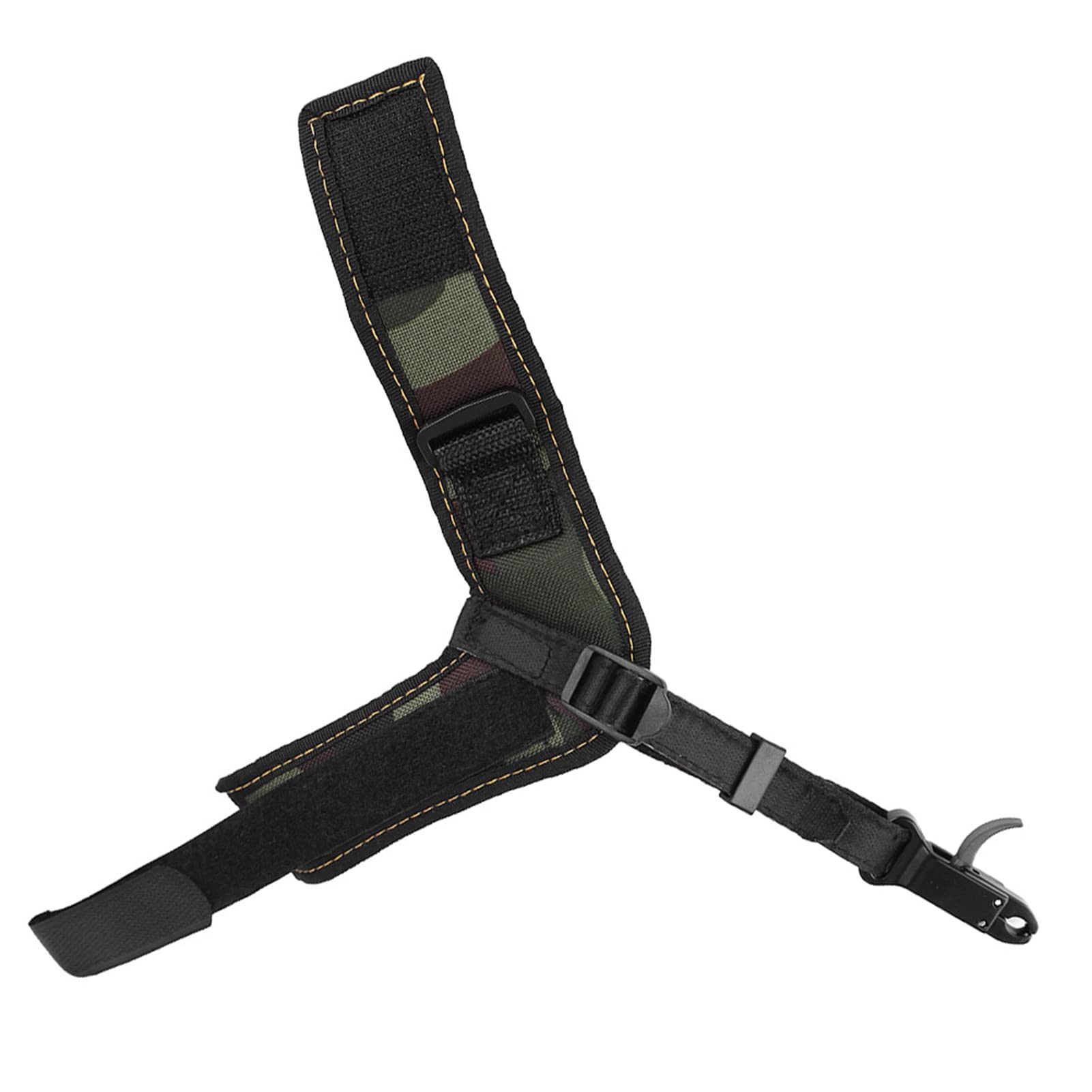Release Tir à l'arc Robuste Aide au Dégagement de l'arc Étrier Composé Dragonne Noire Réglable Trigger Tir Chasse Tir Trigger Flèches pour Arc à Poulies
