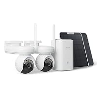 Reolink 4K 360° Pan&Tilt Telecamera Wi-Fi Esterno Kit, Batteria da 20000mAh