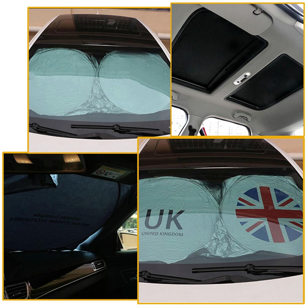 Heinmo Car Side Window Sunshade Set For Mini Cooper R60 F54 F55 F56 F60 Countryman Clubman - 7 PCS