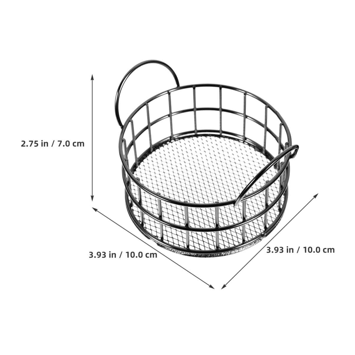 ARTIBETTER Desktop Metal Wire Storage Basket Wire Egg Container for Makeup Countertop Organizer Mesh Open Storage Bin