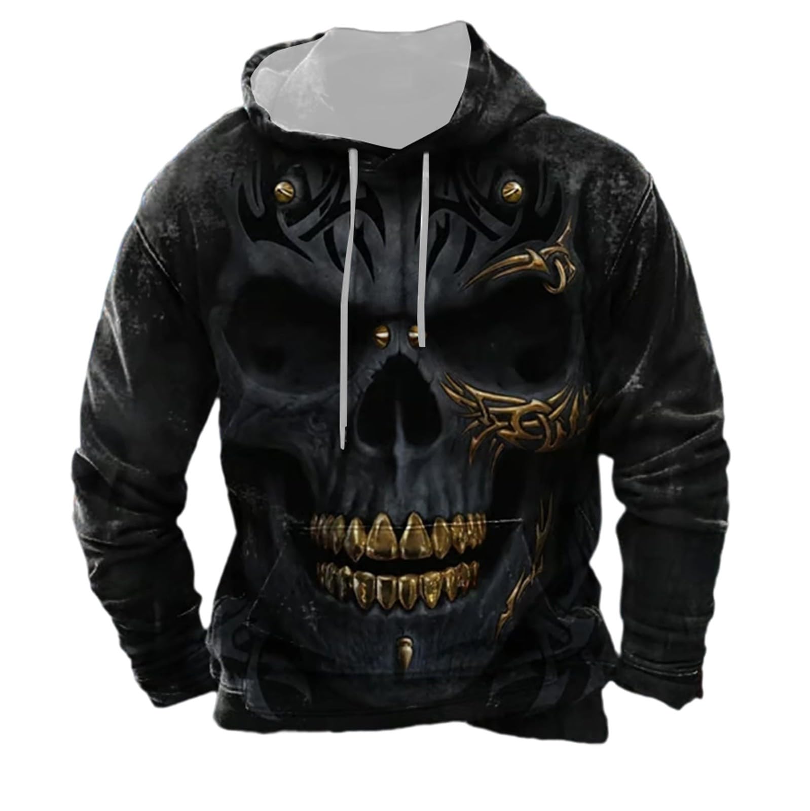 Pull Basique Zippé en Molleton Chaud et Respirant avec Capuche Réglable - 4