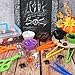 210 Pcs Halloween Sensory Bin Filler Fine Motor Toys Counting Sorting Fall Decorations 5 Tweezers 2 Scissors Clips 6 Silicone Plates 1 Storage Box Halloween Sensory Bin Filler for Counting DIY Crafts