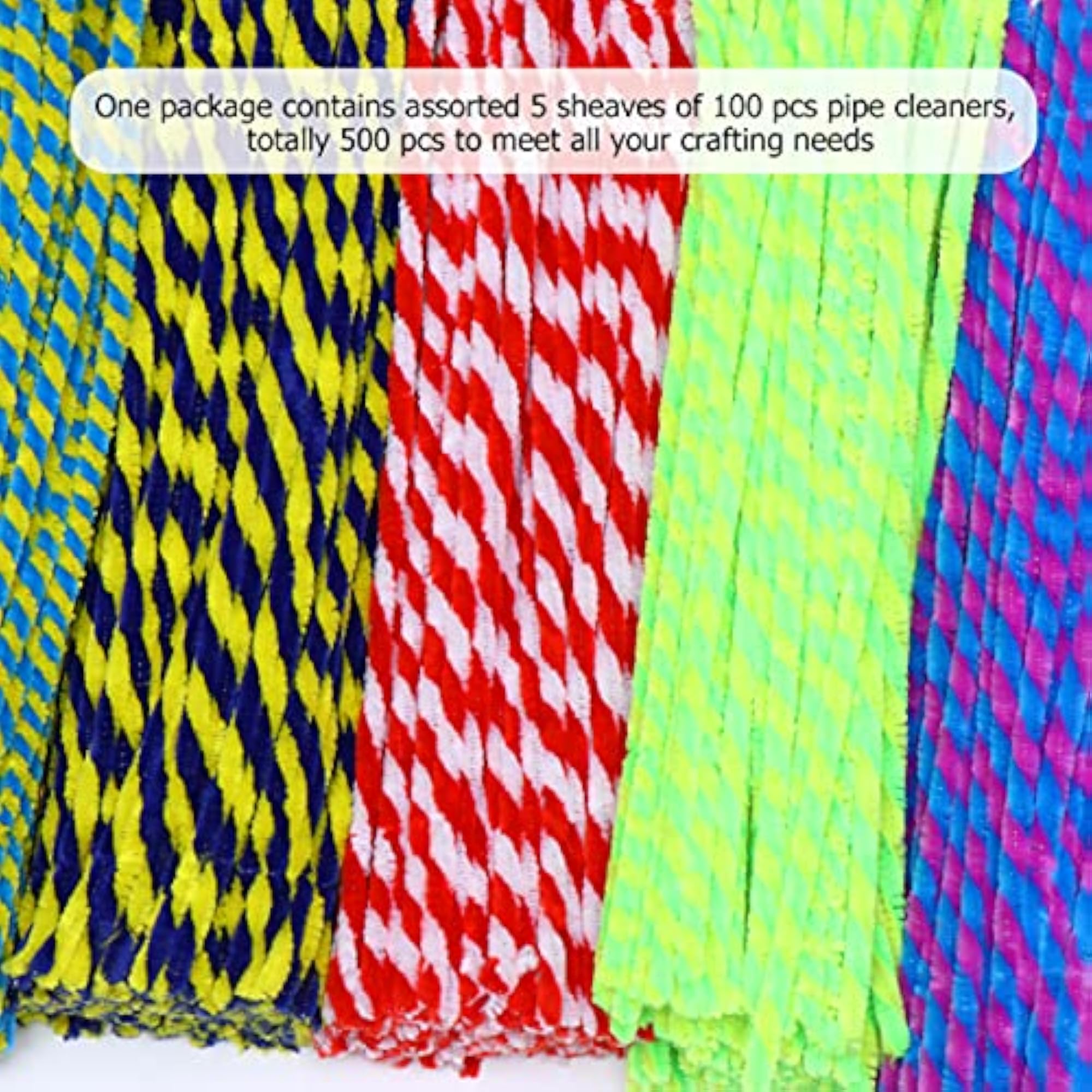 500pcs Jumbo Pipe Cleaners for DIY Art Crafts