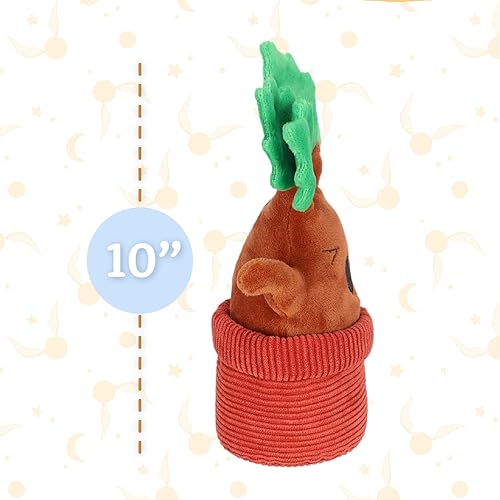 Miniatura 5 de KIDS PREFERRED Harry Potter Mandrake - Animal de peluche con peso con detalles trenzados y hojas arrugadas para bebés, niños pequeños y niños de 10