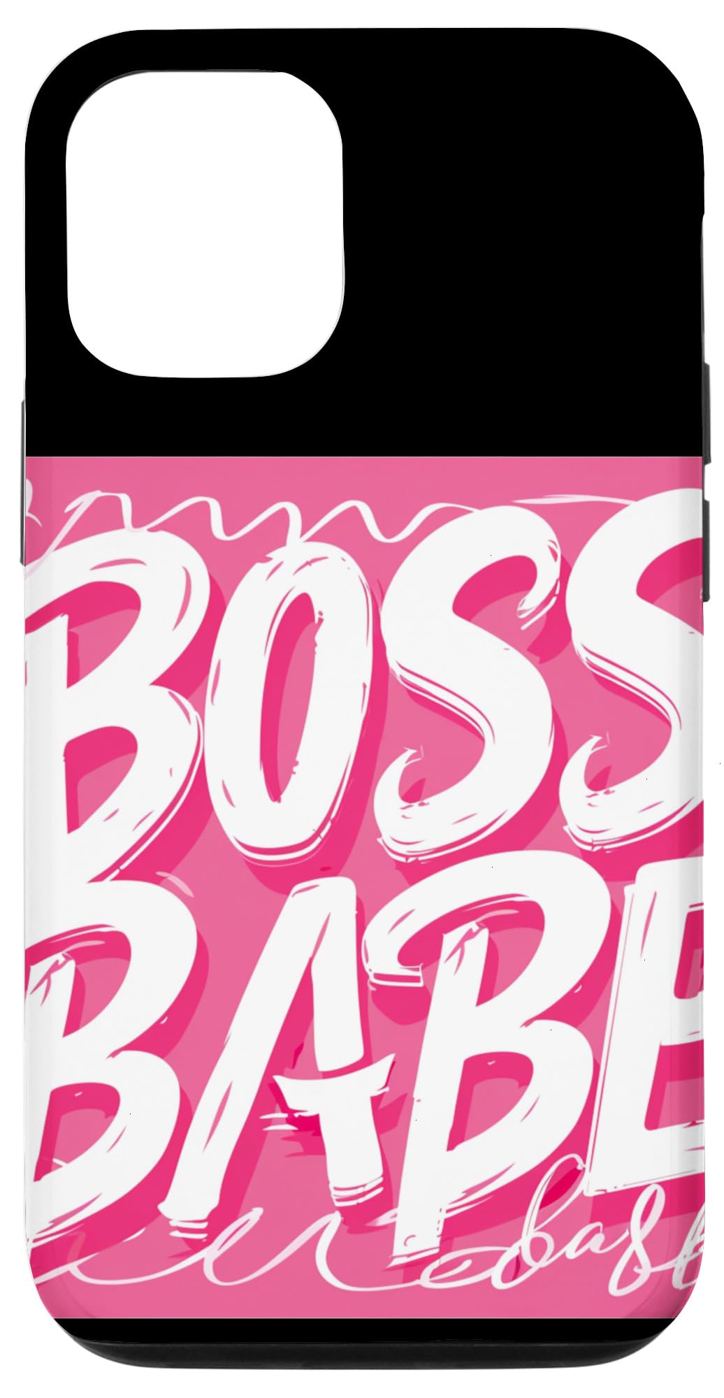 Nice pink Boss Babe Speech Case for iPhone 15
