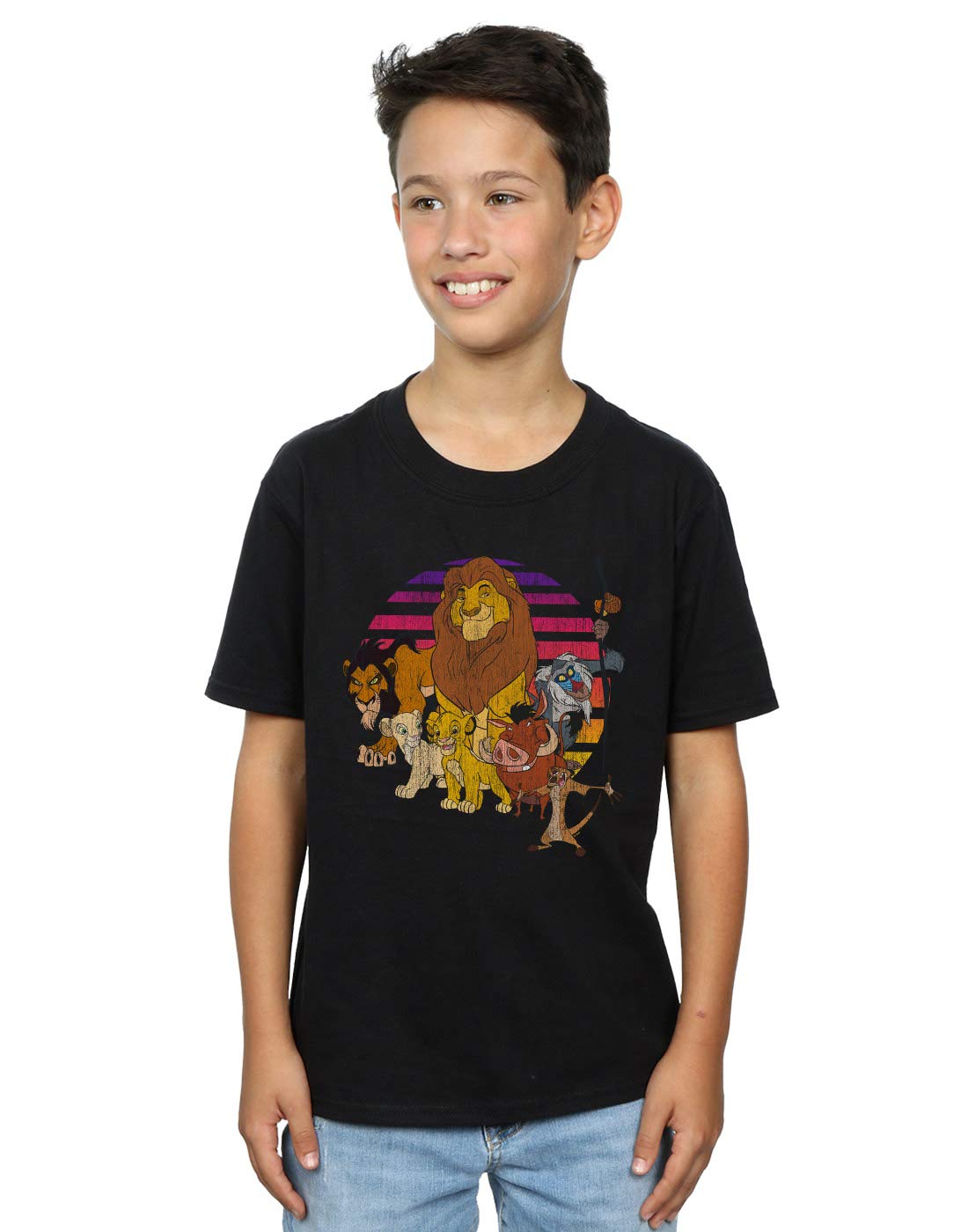 Absolute Cult Boys Black Disney The Lion King Pride Family T-Shirt 12-13 Years