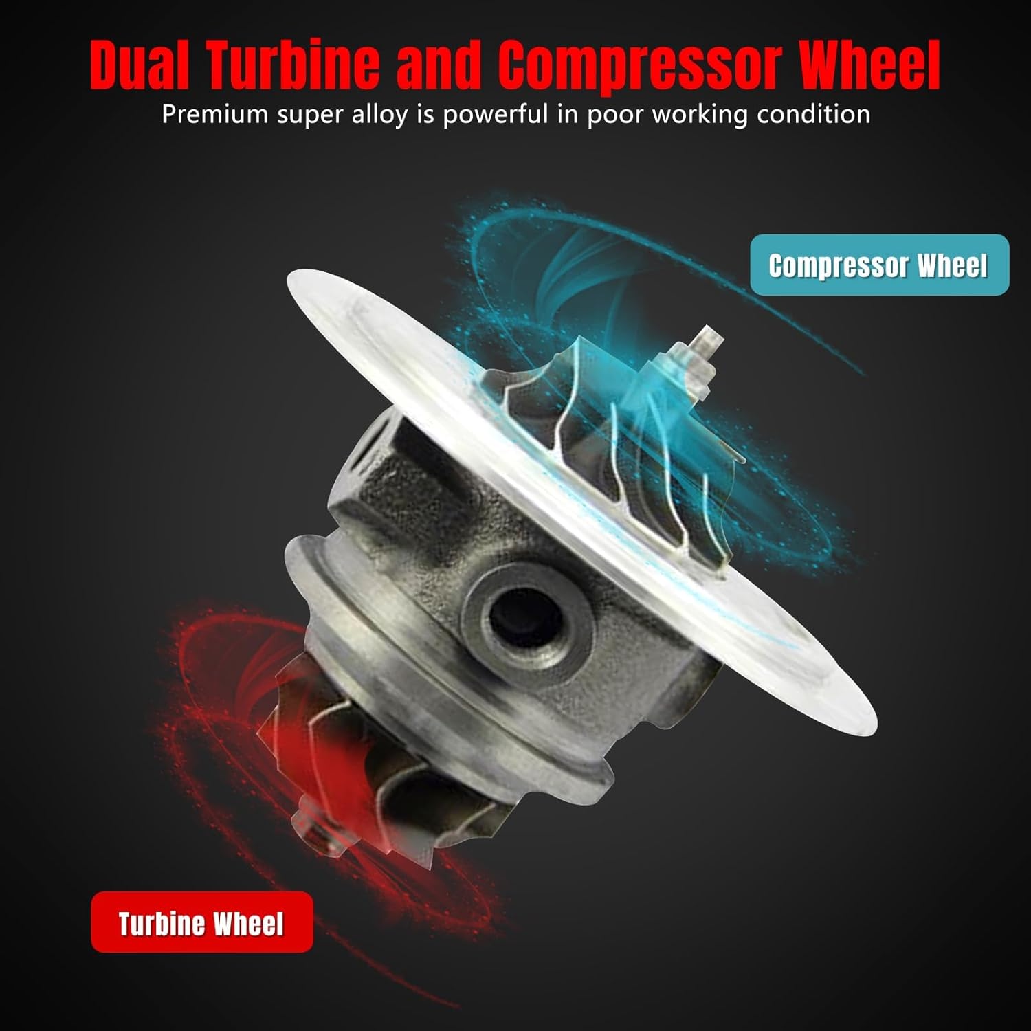 For KP39 Turbocharger Repair kits Turbo Charger W/Gaskets Compatible with Ford Escape 2013-2016 Fiesta 2014-2017 Fusion 2013-2014 Transit Connect 2014-2015 1.6L Replace 54399700144 CJ5G6K682DA