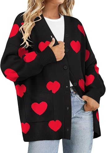 RITERA Womens Plus Size Cardigans Sweatershirts Coat Open Front Button Up Long Sleeeve Oversize Winter Outfit XL-5XL