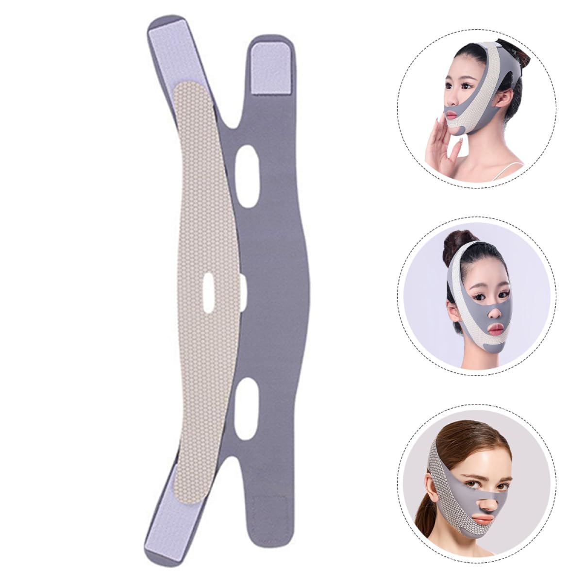 Beavorty Face Mask for Double Chin Reduction Face Sculpting Tool with Massage Function for Tightening and Lifting Facial Contours Unisex Jaw Lifting for All Skin Types - Image 4