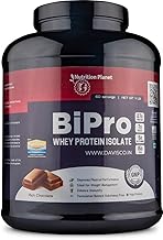 Nutrition Planet BiPro - Whey Protein Isolate (With Added DigeZyme) for Pre/Post Workout Recovery (Chocolate - 4lb, 60 Servings)