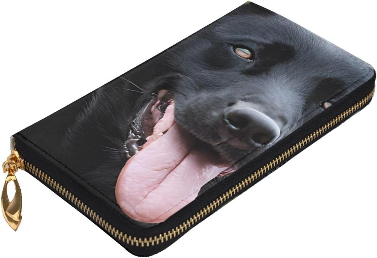 Ultra Fiber Leather Long Handheld Rottweiler Wallpaper Wallet, Suit For Daily Use By Men And Women, Can Store Banknotes, Credit Cards, Coins.