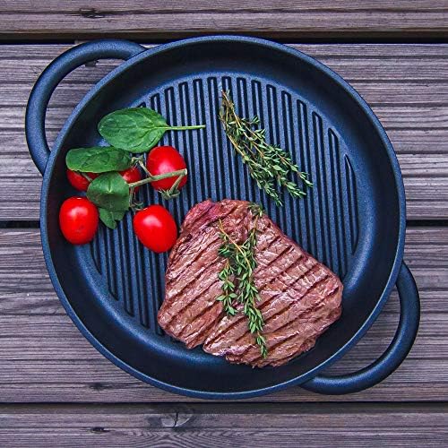 Jean-Patrique The Whatever Pan XL Cast Aluminum Griddle Pan for Stove Top - Lighter Than Cast Iron Skillet Pancake Griddle with Lid - Non-Stick Stove Top Grill 11.8" Diameter