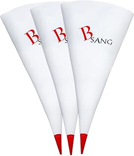 Sponsored Ad - BSANG Tile Grout Masonry Mortar Bag, 13" by 24" Heavy Duty Vinyl Cement Piping Tool Tear Resistant Tip, Cem...