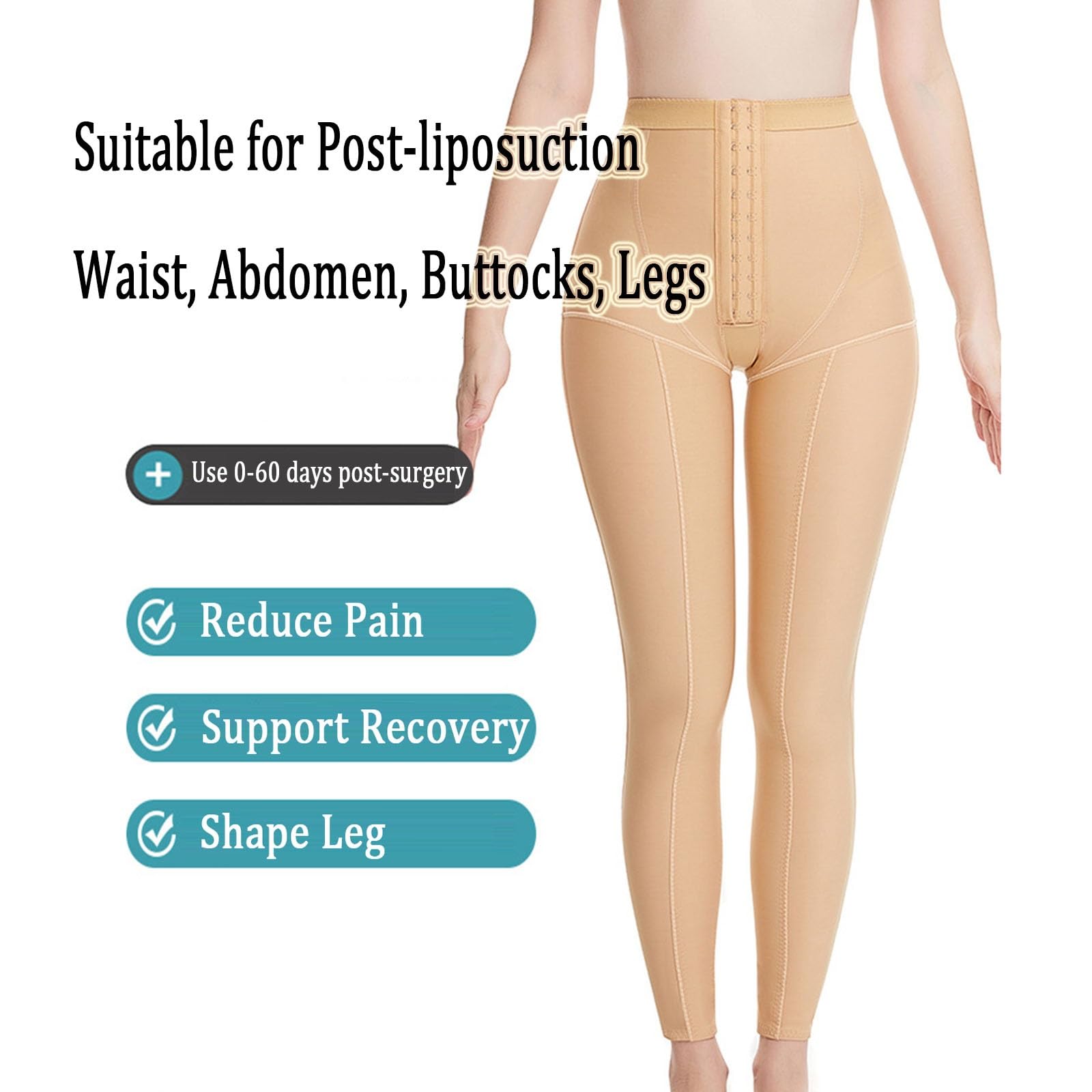 Faja de Compresión Postoperatoria Leggings Moldeadores para Levantar Glúteos y Adelgazar Muslos Faja Moldeadora para Después de Una Liposucción