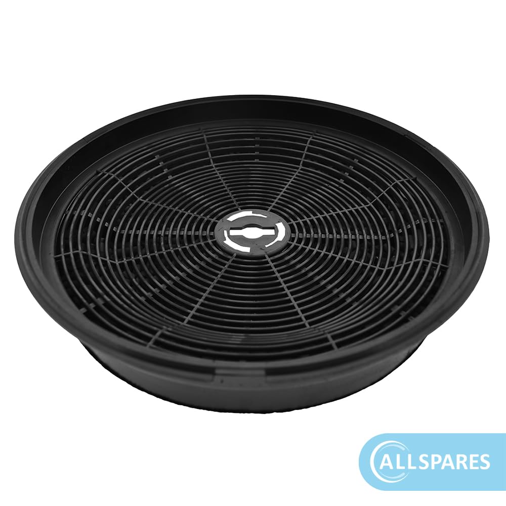 AllSpares filtros de carbón activo de larga duración compatible con Elica/ Turboair modelo 57 / CFC0162221, Etna/Pelgrim HF2015 y NYTTIG FIL 440/704.019.52 (diámetro 172 x 22 mm