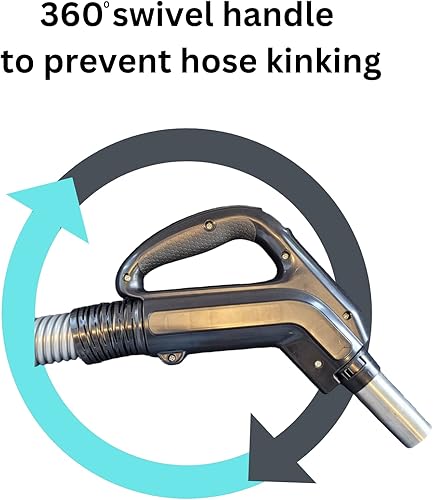 Miniatura 7 de Superhose - Manguera de vacío central universal de doble voltaje, manguera central extra larga con enchufe de coleta, conexión directa y bajo