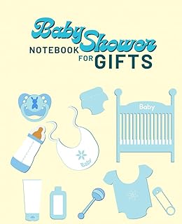 Baby Shower Notebook For Gifts: Guest Book for Girl with Sign-in, Wishes for Newborn, Log and Memory