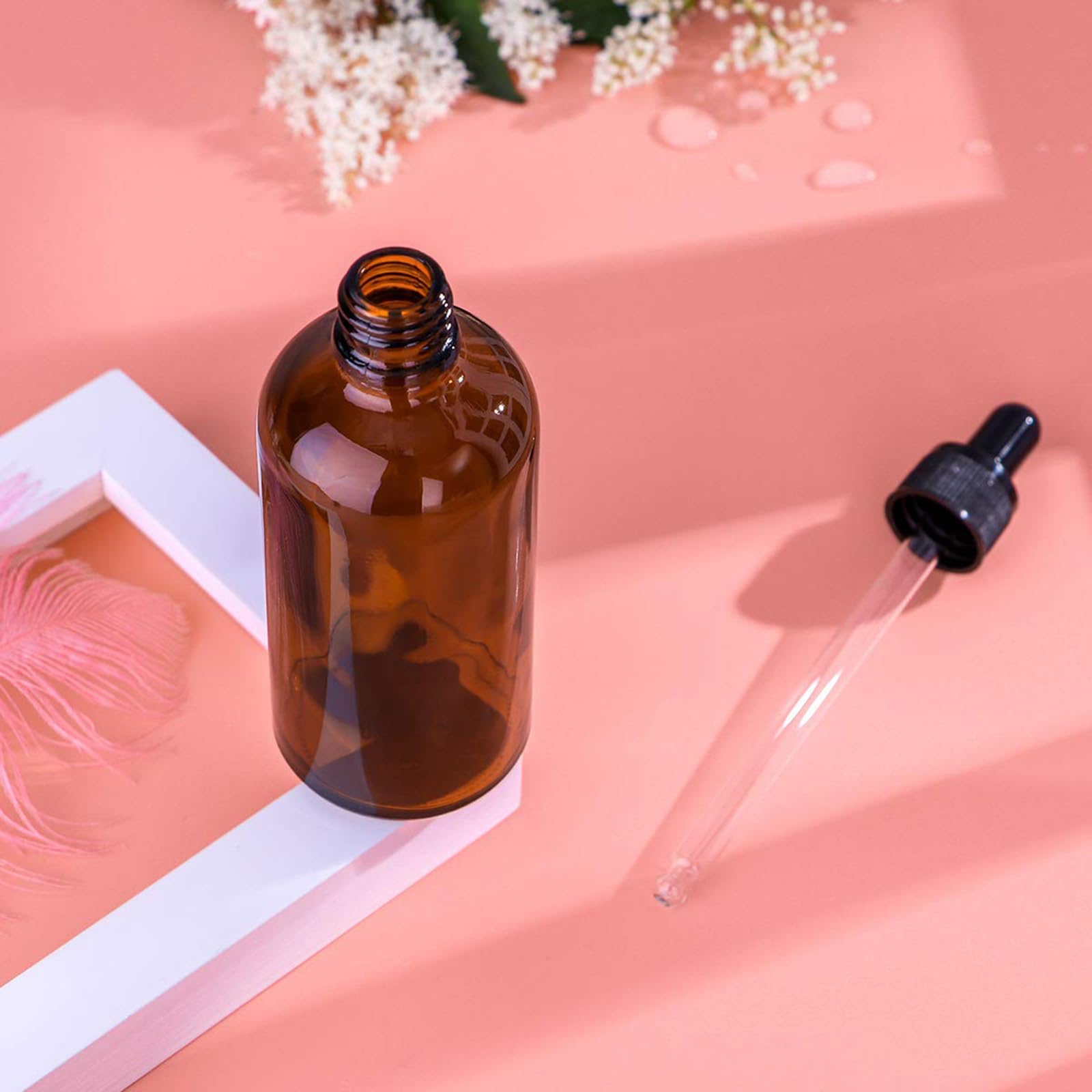 Amazon.co.jp: スポイト遮光瓶 100ml ガラス製 精油小分け アロマ