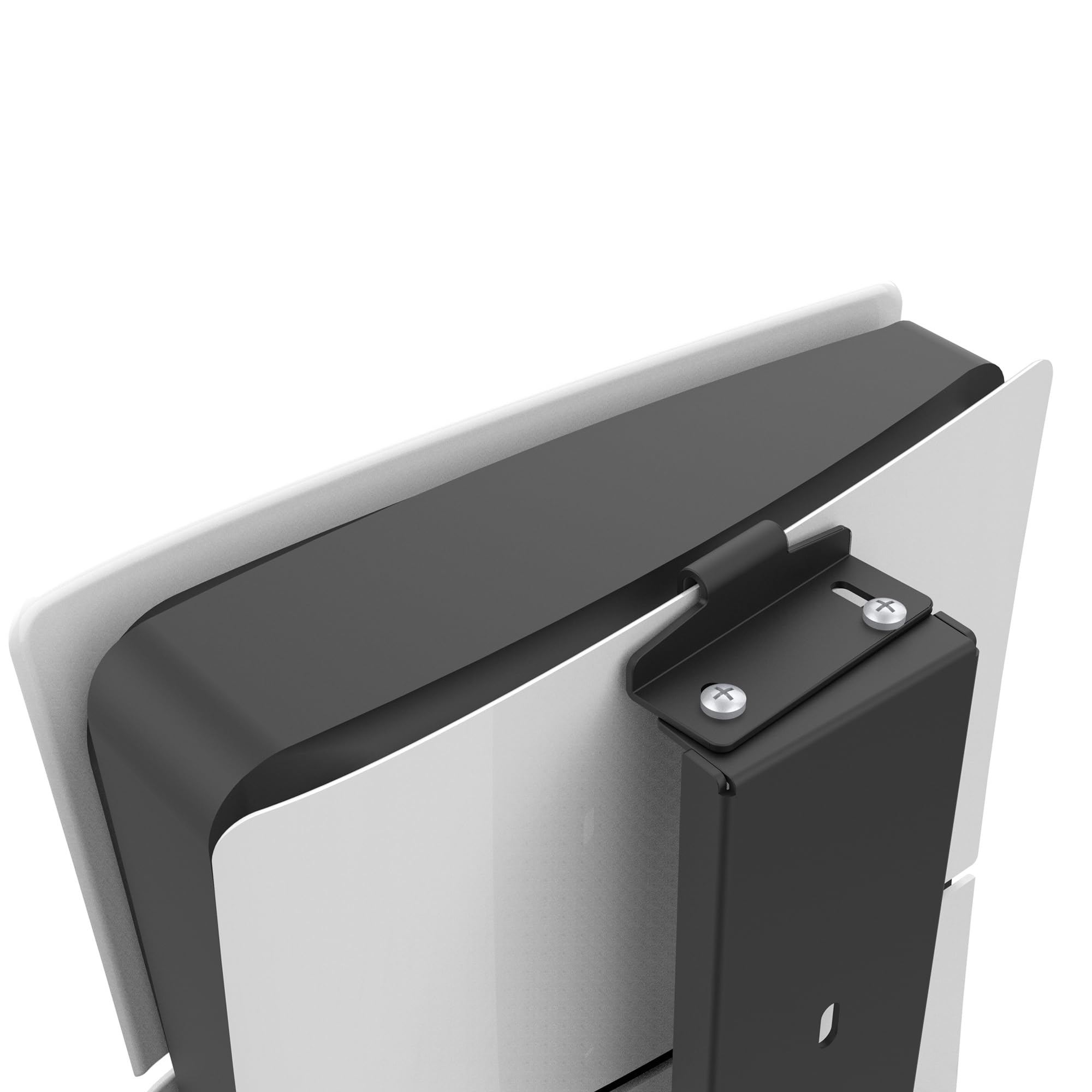 Monzlteck Wandhalterung für PS5 Original und Slim (Digital und Disc) - Stabile Stahlhalterung Mit Controller-Halterung