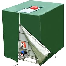 IBC Tote Cover 275Gallon/1000L Green Zipper 420D Protector