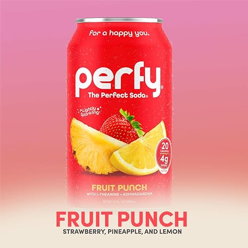 Miniatura 10 de Perfy Superfood Soda  Bajo en azúcar, bajo en carbohidratos, sin gluten, sin cafeína, refresco cetogénico  Hecho con jugo de fruta real +