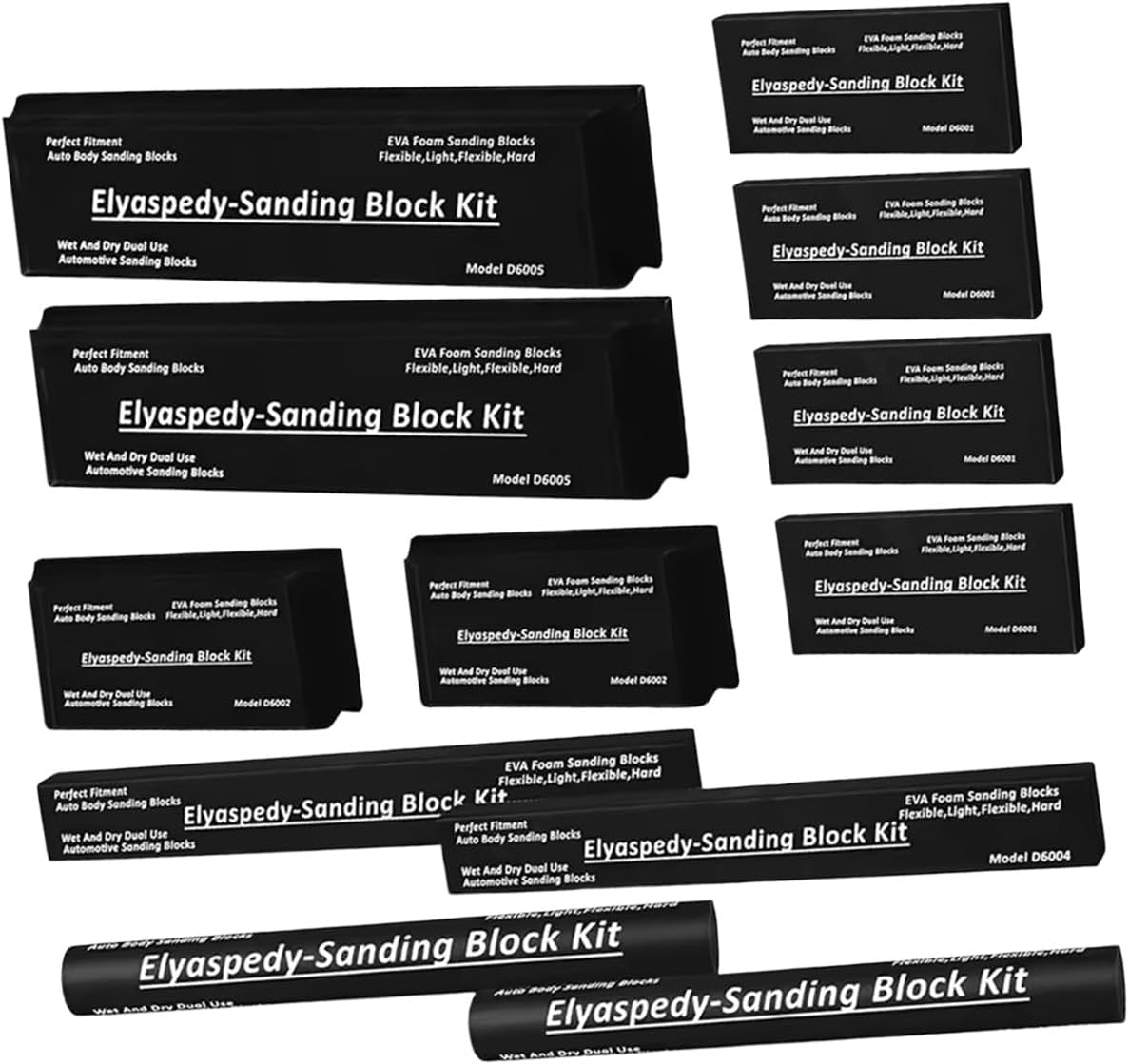 Expert 12Pcs Car Body Smoothing Hurdles Set with Storage Bag for Detailing & Refinishing Car Paint Rehabilitation Smoothing Equipment