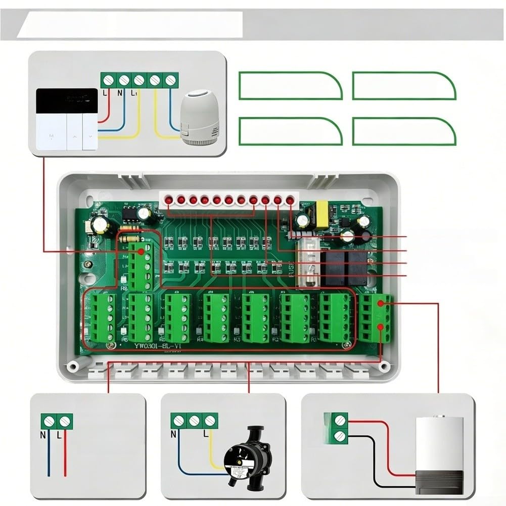 Control Suelo Radiante 5 Vías Hidráulico Control Suelo Radiante(C)