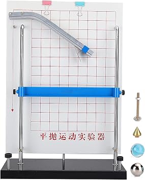 Horizontal Projectile Motion Tester, Practical Physics Experiment Equipment, Easy to Operation, Professional 9.8 * 4.3 * 14.2in Teachers for Students