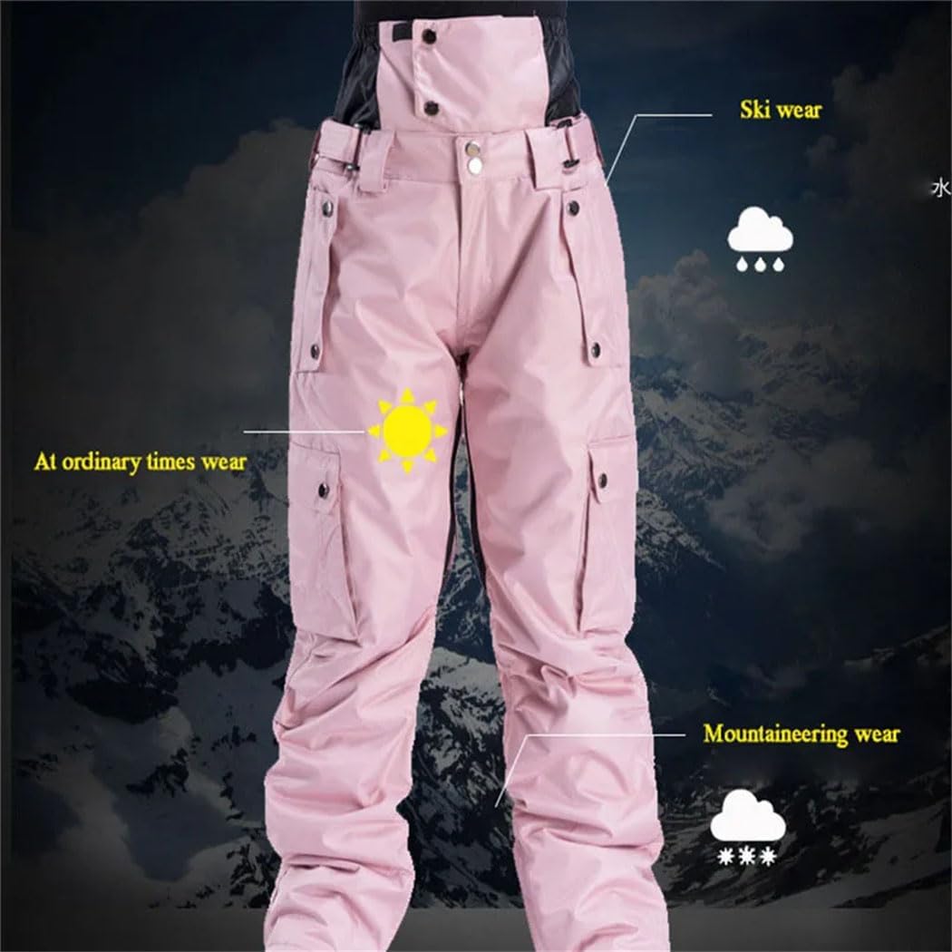 Men Women Ski Pants Outdoor Windproof Warm Couple Snow Trousers Winter Ski Snowboard Pants