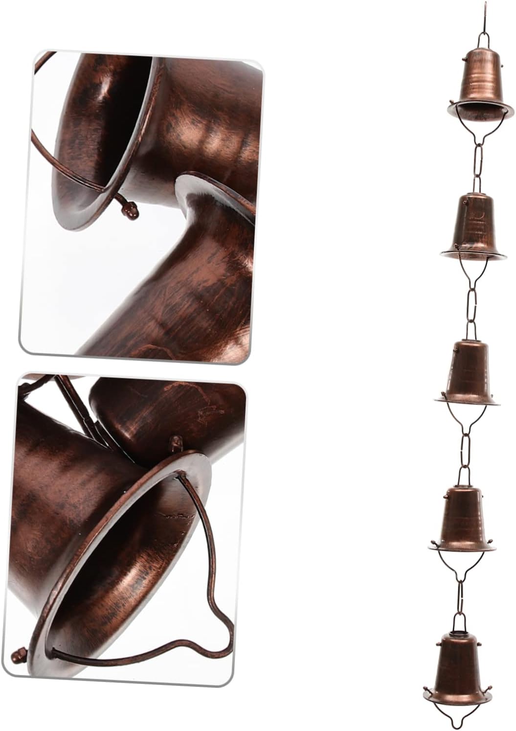 Rain Chain for Gutter Decorative Metal Rain Chain for Gutters Aluminum Alloy Catcher