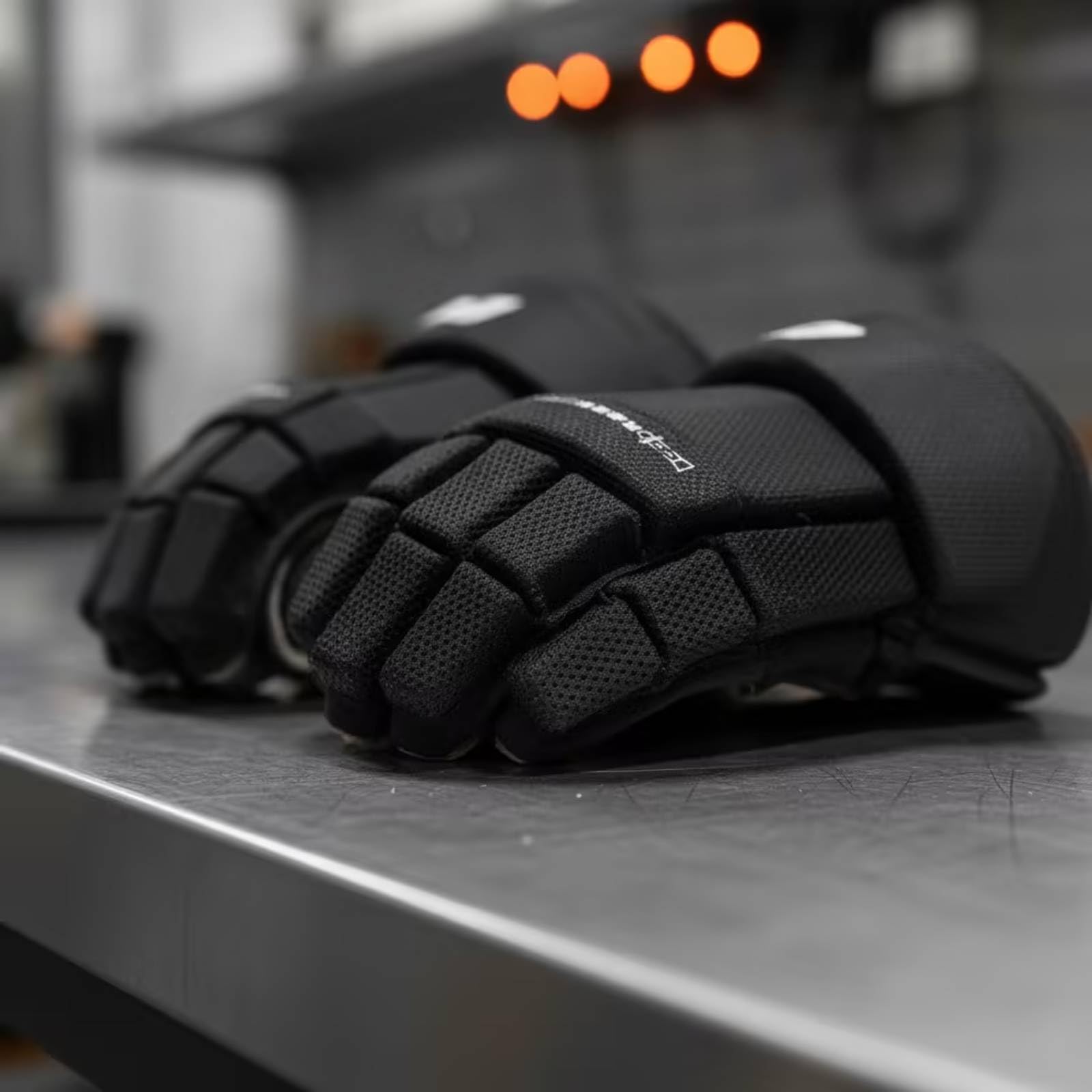 Gralara Gants Hockey avec Protège-Doigts Rembourré Gants Hockey avec Paume Renforcée Ajusté