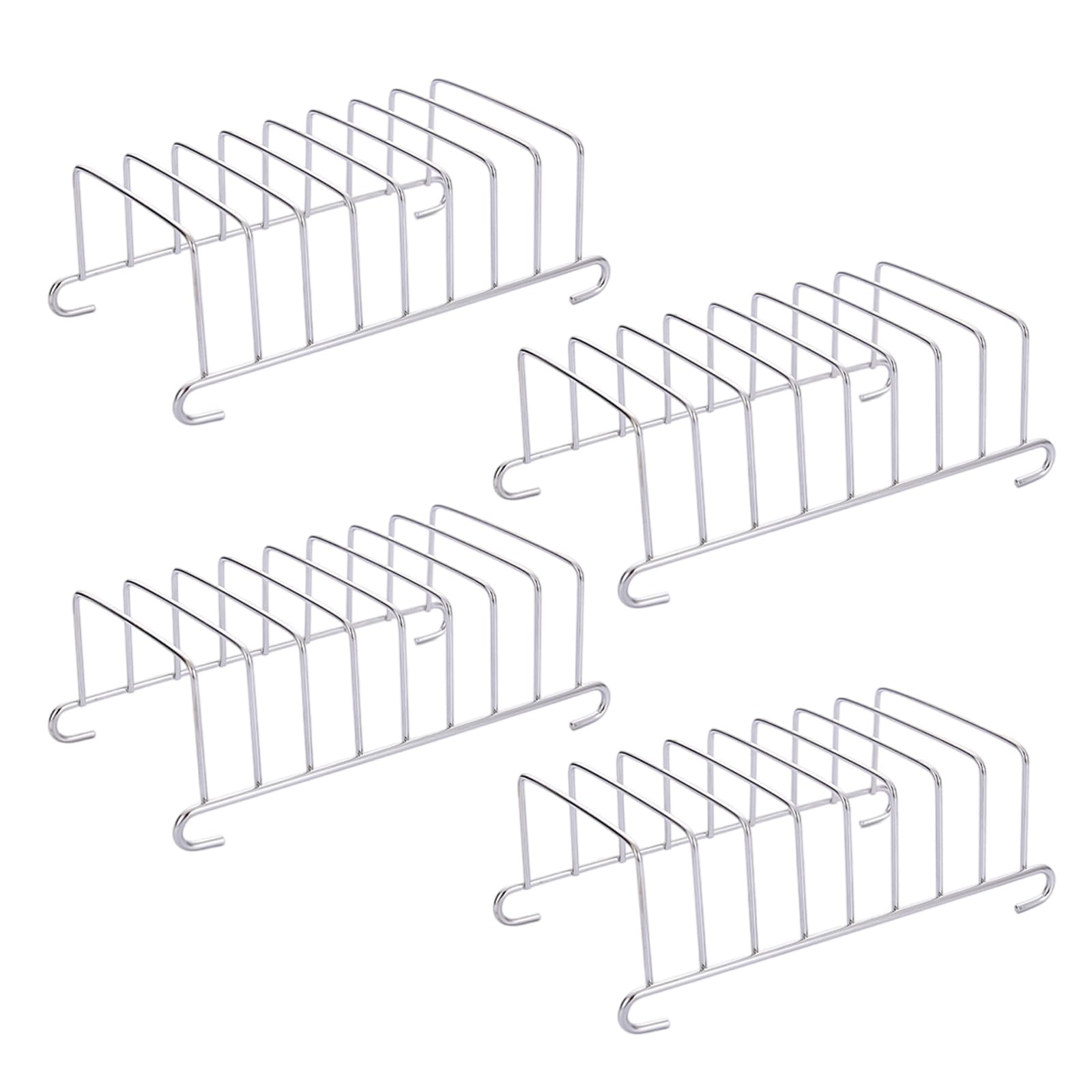 APGLSXY Stainless Steel Air Fryers Accessories Bread Toasts Rack Set of 4 for Toasting Roasting and Cooling Food Efficiently Small Oven Rack