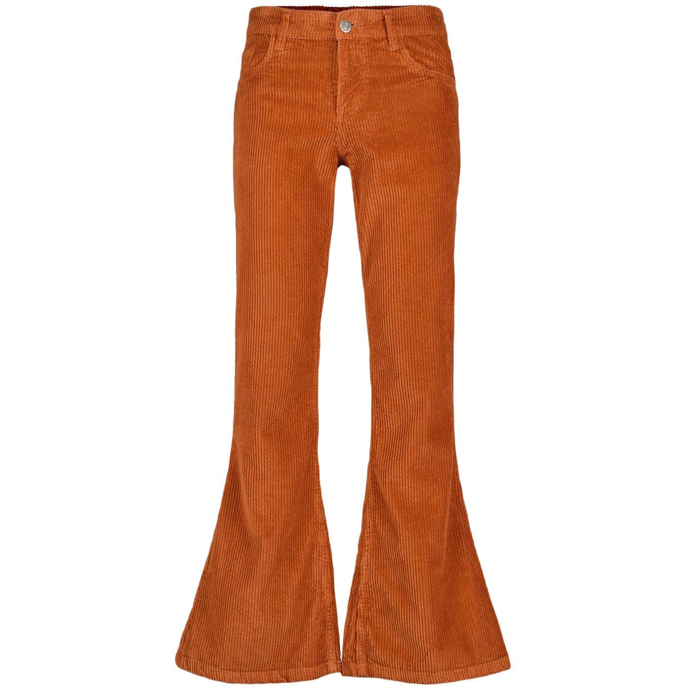 Madcap England Men's Gingerbread Retro 70S Seventies 1970S 60S Sixties 1960S Jumbo Cord Elephant Cord Flares Bellbottoms Flared Jeans Rogue Mc1063 (30W / 32L, )