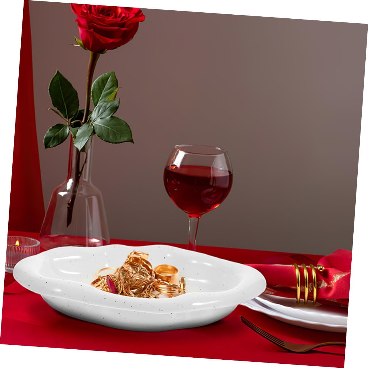 Cloud Shape Ceramic Jewelry Tray Elegant Ring Holder Earring Dish for Bedroom Decor Multi Functional Storage Plate for Organizing Jewelry Items