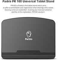 Vista 6 de Parblo PR 100 Soporte universal para tableta de dibujo ajustable para monitores de gráficos digitales de dibujo de 10 a 16 pulgadas, tabletas