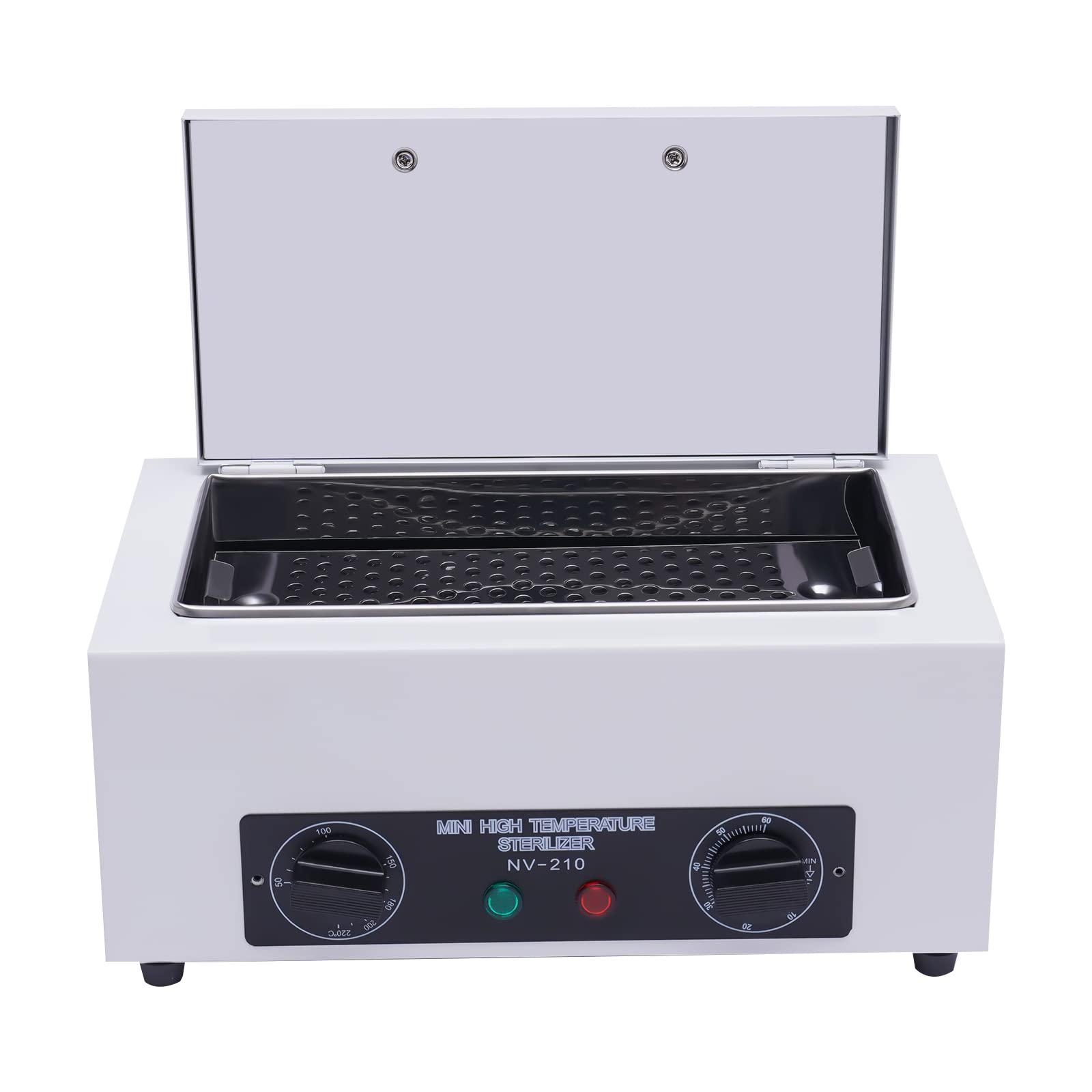 Esterilizador de aire caliente de alta temperatura, 300 W, 220 °C, con una luz de control para herramientas de uñas, herramientas de belleza, peluquería, uñas, tatuajes, cosméticos, cuidado de pies