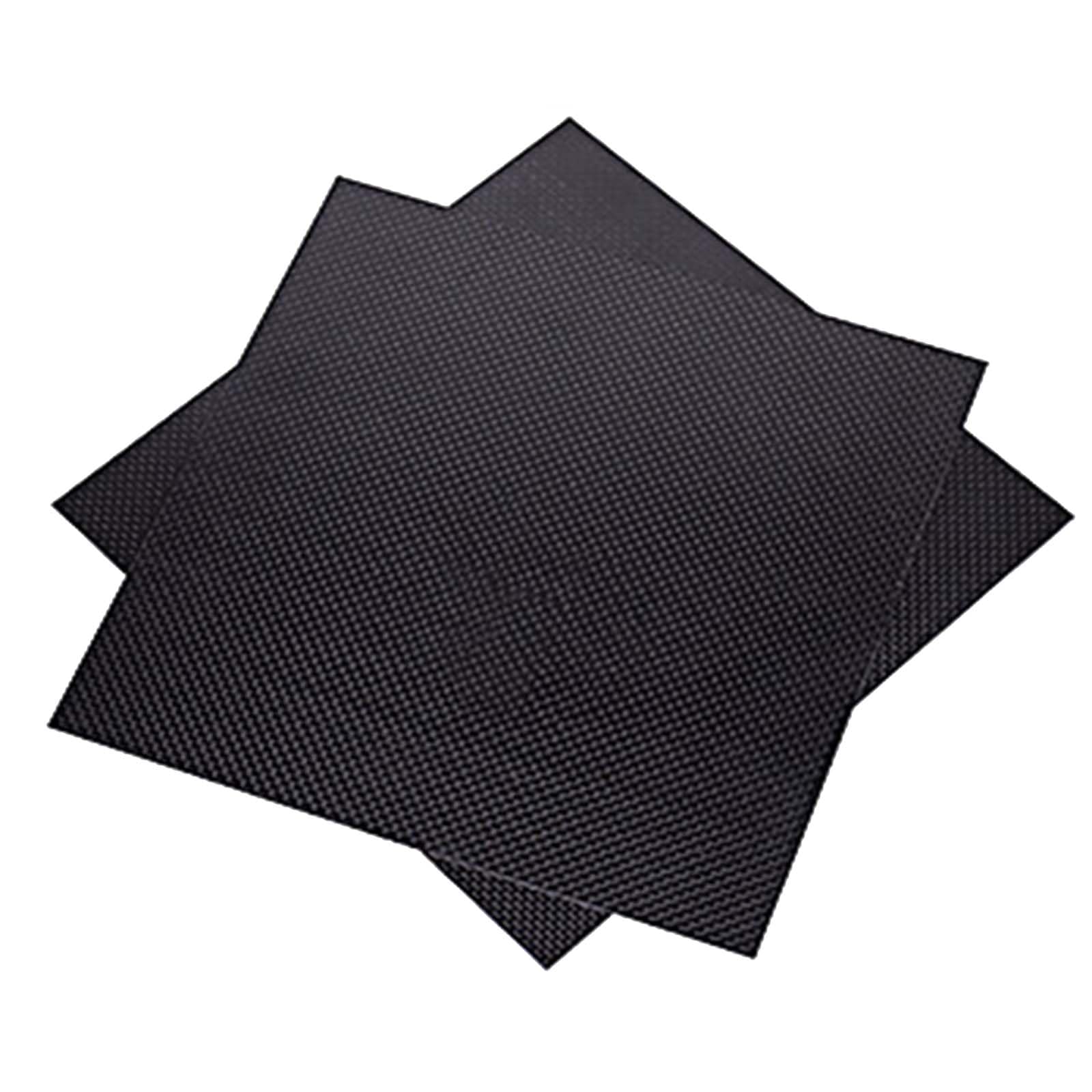Płyta z włókna węglowego, Arkusze z włókna węglowego 3K o splocie płóciennym 0,4 mm(200mm*200mm*0.4mm)
