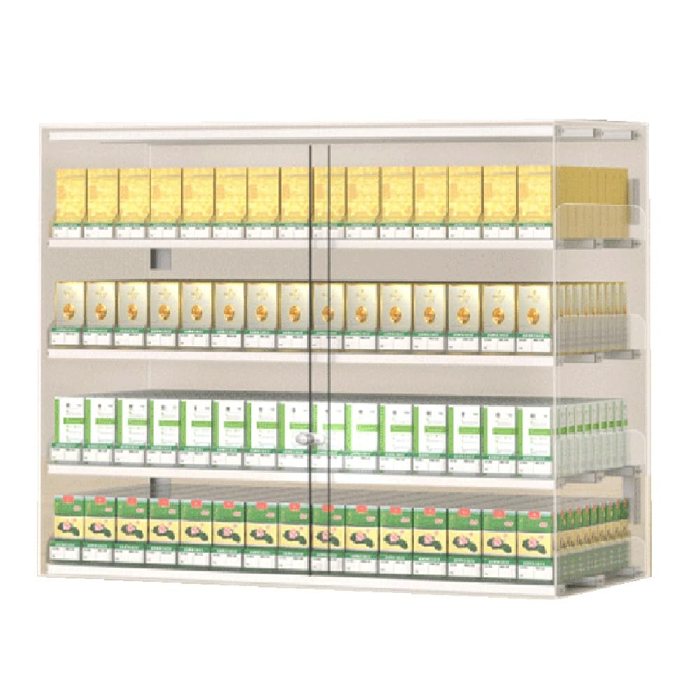 Support acrylique transparent pour cigarettes avec distributeur poussoir automatique