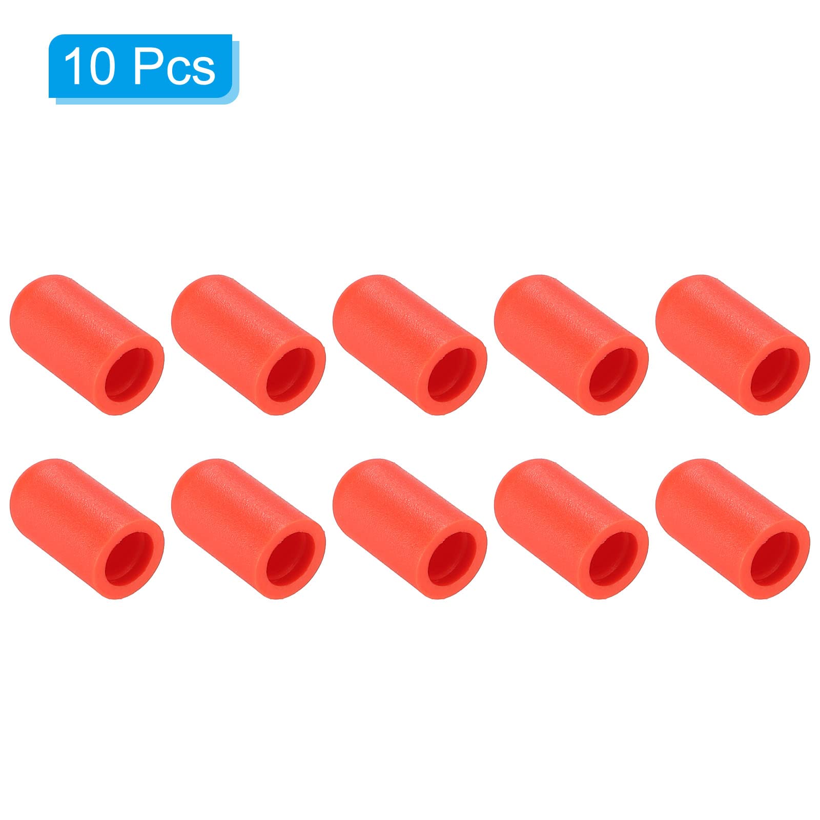 PATIKIL Drum Mute Drumstick Silent Tip Drum Dampener Silicone Rubber Practice Percussion Tips Mute Red 10pcs - Image 3